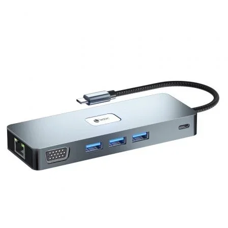Leotec Docking Station 11 en 1 Plus USB-C PD100 3xUSB 3.2 HDMI VGA Gigabit LAN Lector SD microSD Leotec Docking Station 11 en 1 Plus USB-C PD100 3xUSB 3.2 HDMI VGA Gigabit LAN Lector SD microSD